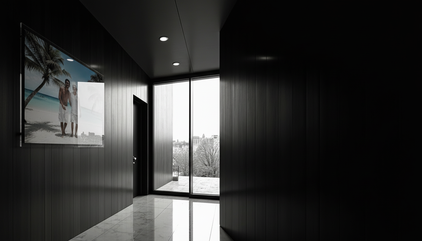 Exemple hall — tableau plexiglas premium