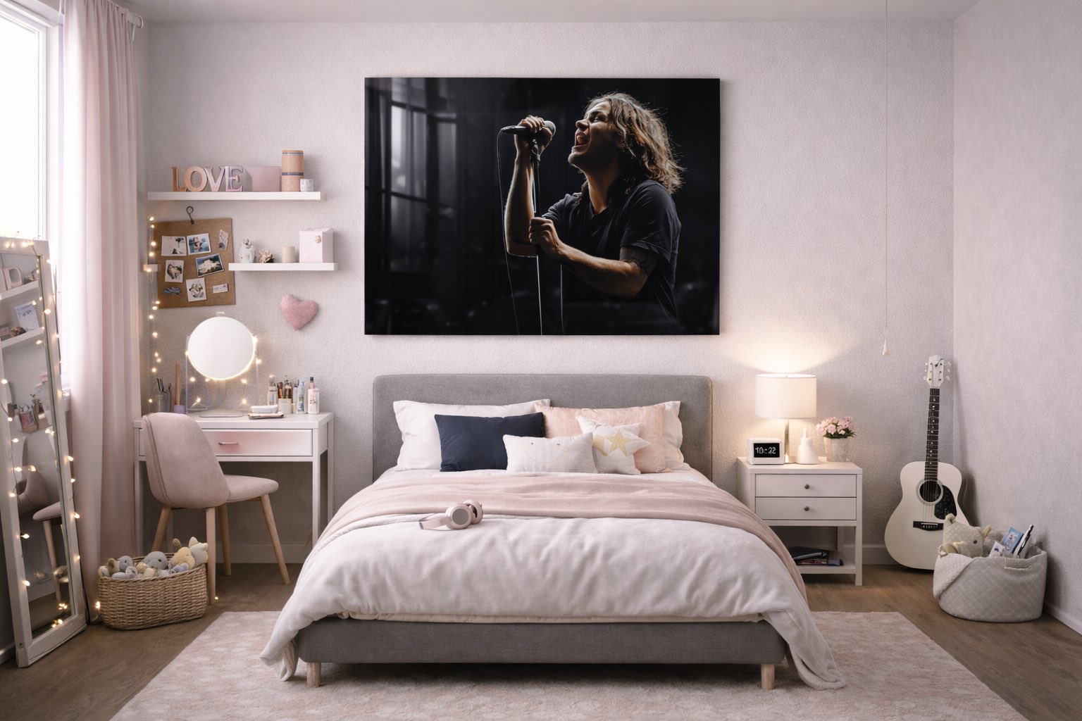 Décoration personnalisée : tableau plexiglass dans une chambre d’adolescent