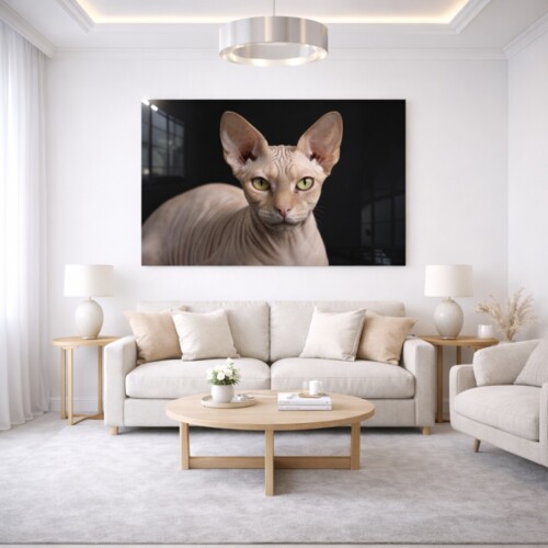 Photo Grand format sur plexiglass char sur fond noir