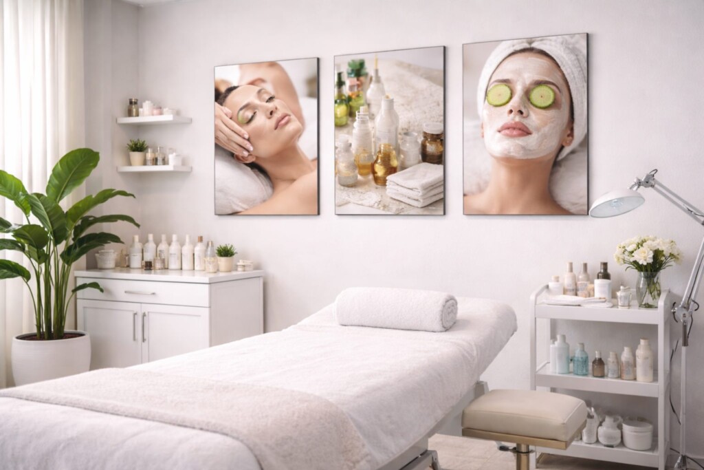 Salle d'un cabinet esthétique