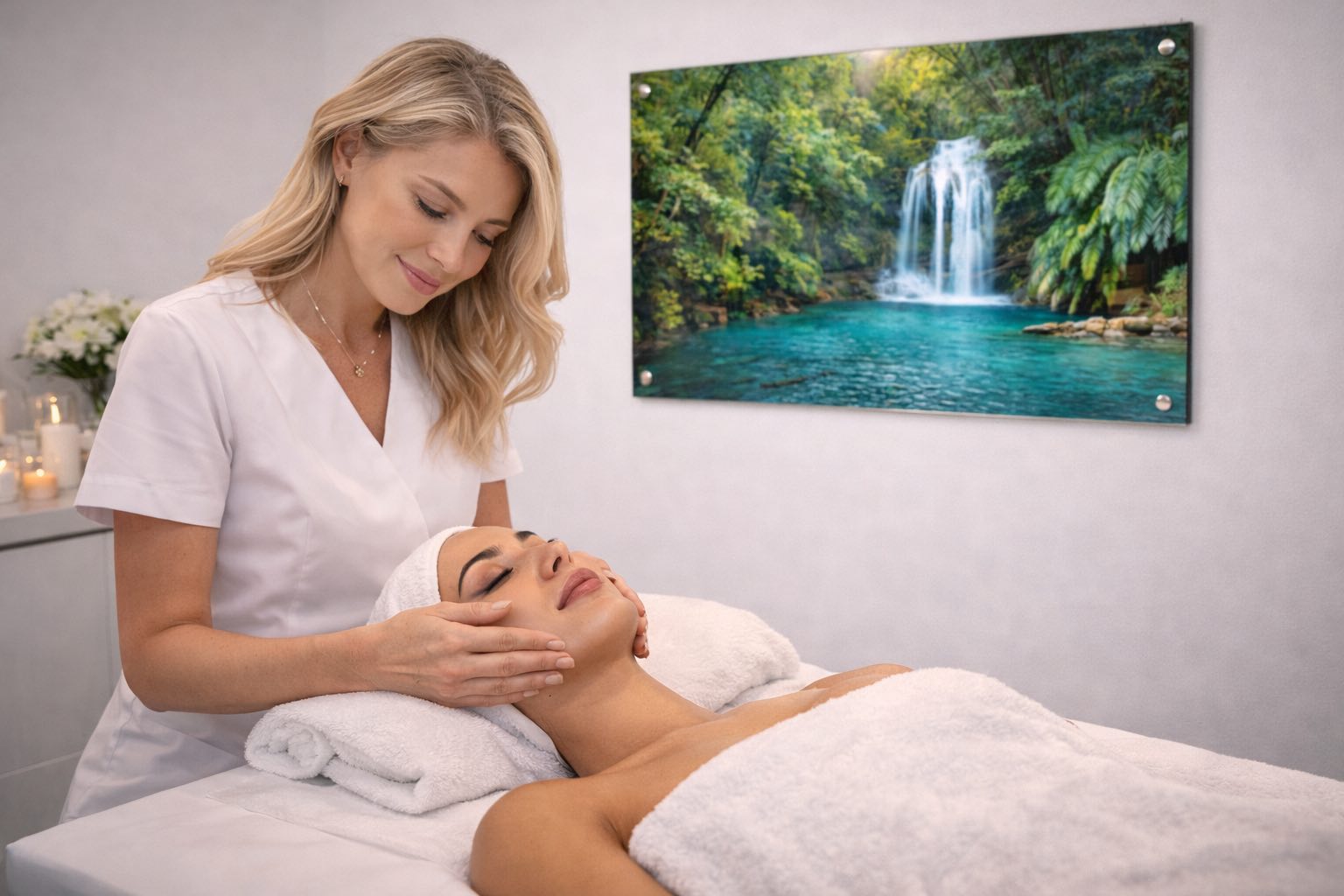 Décorer un spa ou institut de massage avec un tableau plexiglass premium